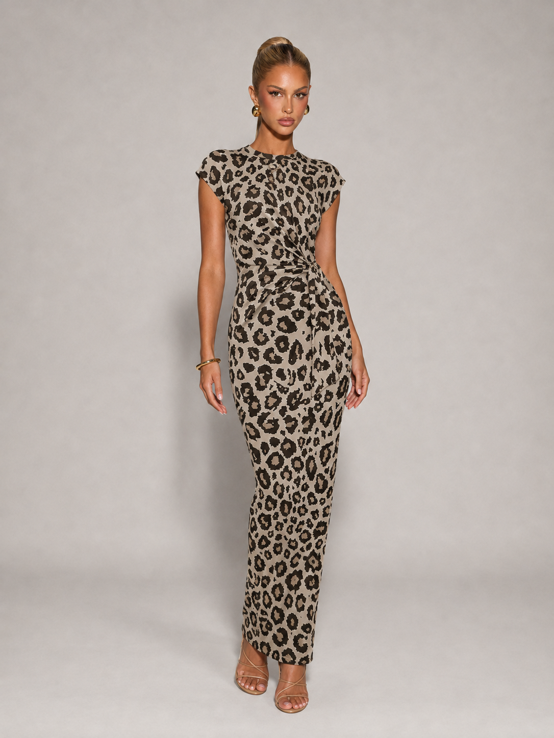 CHLOE - Vestido midi leopardo™