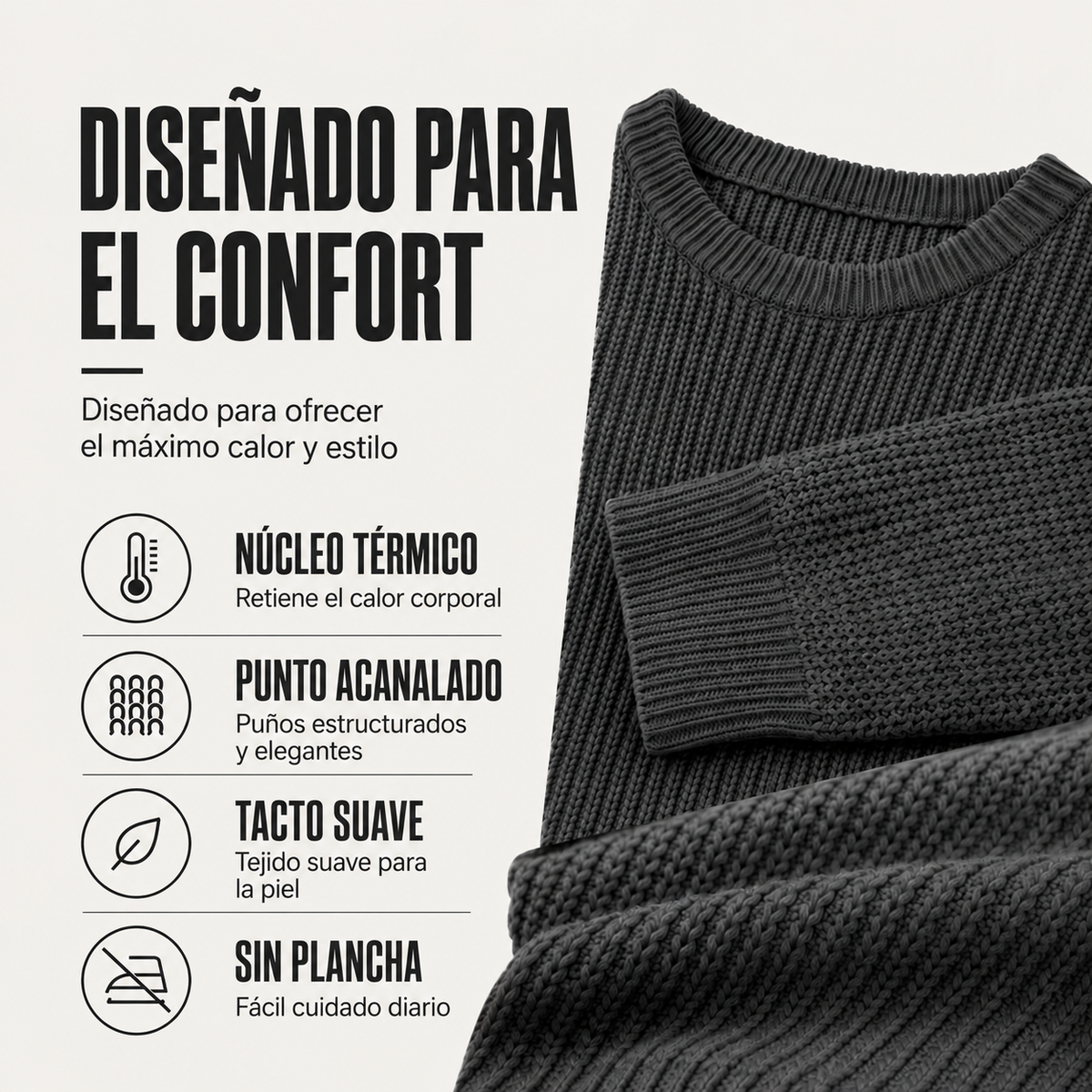 TONI - Jersey de cuello redondo y manga larga™