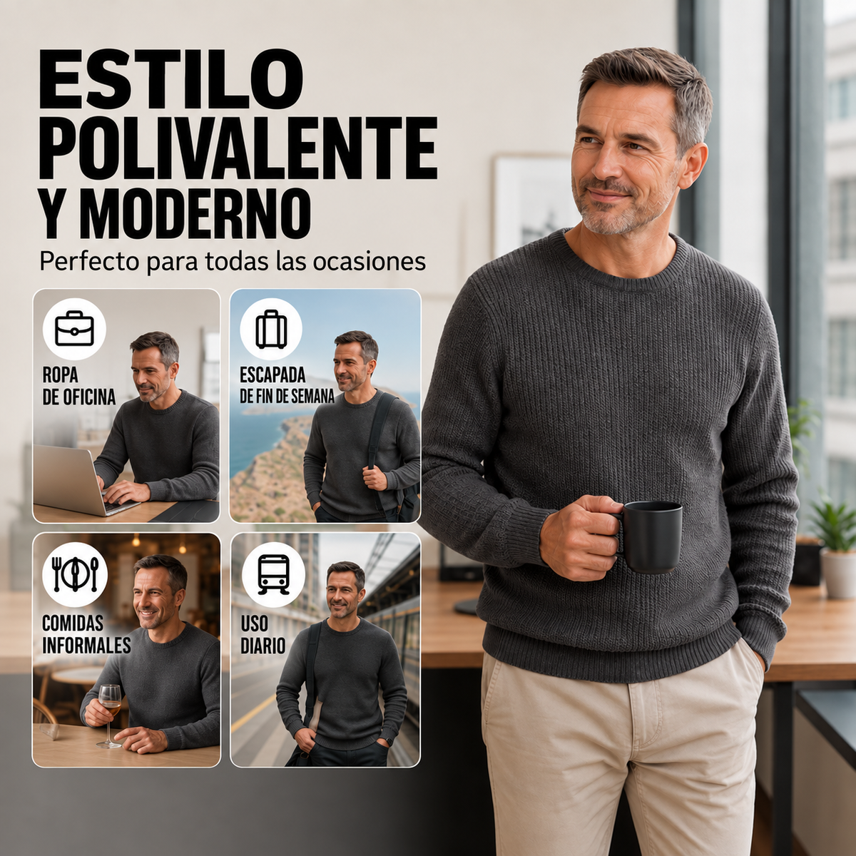 TONI - Jersey de cuello redondo y manga larga™