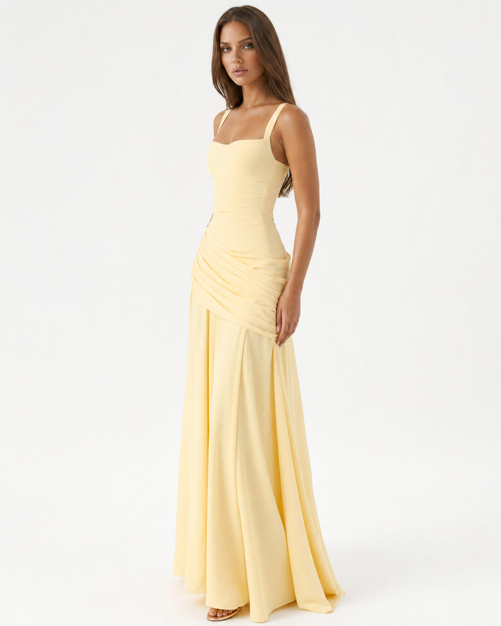 VALENTINA - Vestido largo drapeado™
