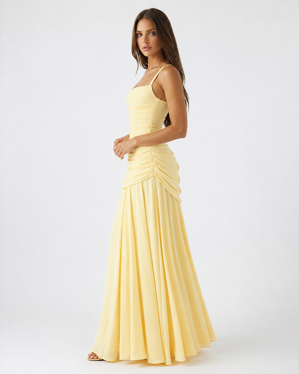 VALENTINA - Vestido largo drapeado™