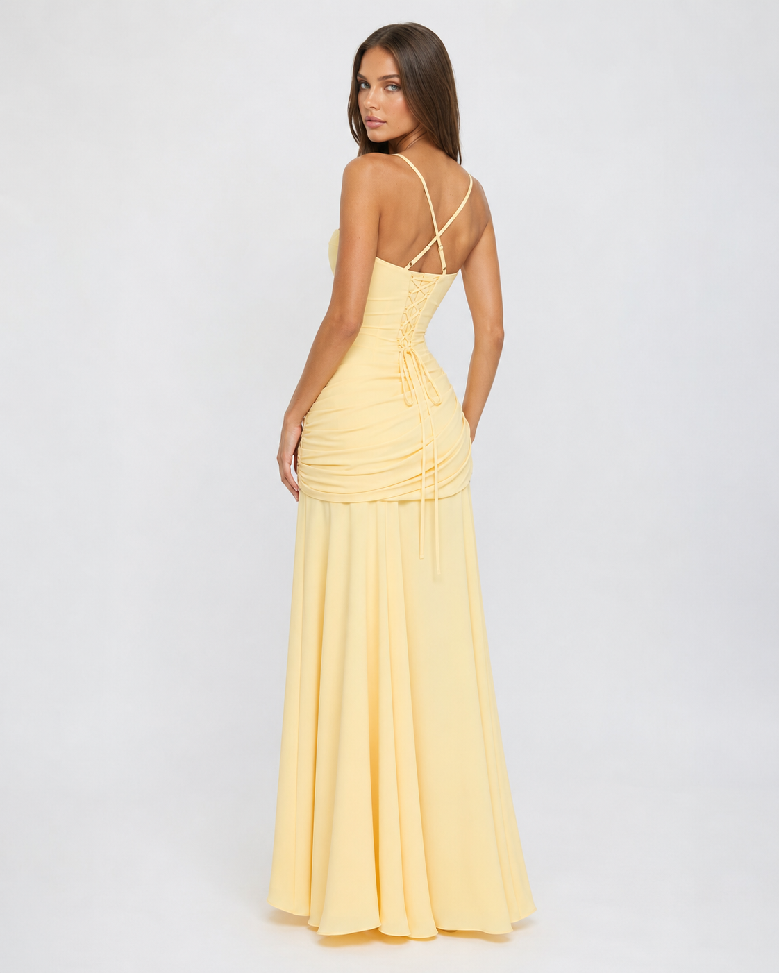 VALENTINA - Vestido largo drapeado™