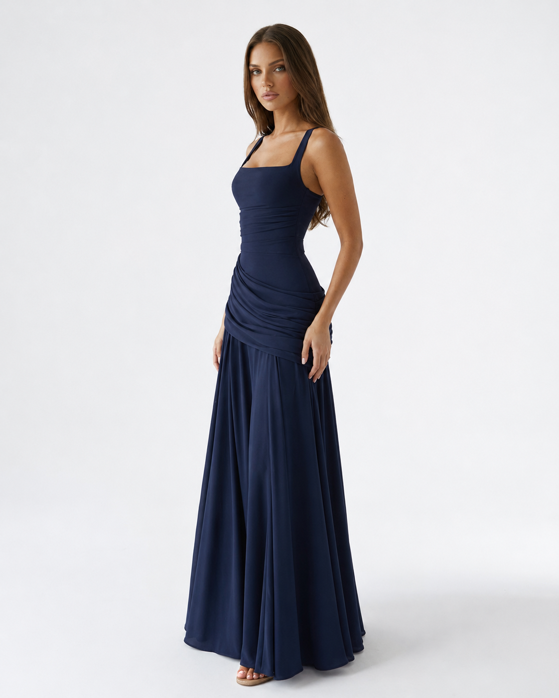 VALENTINA - Vestido largo drapeado™