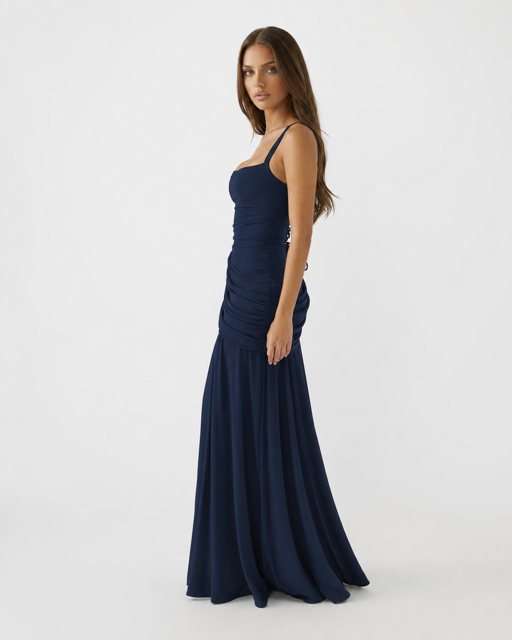 VALENTINA - Vestido largo drapeado™