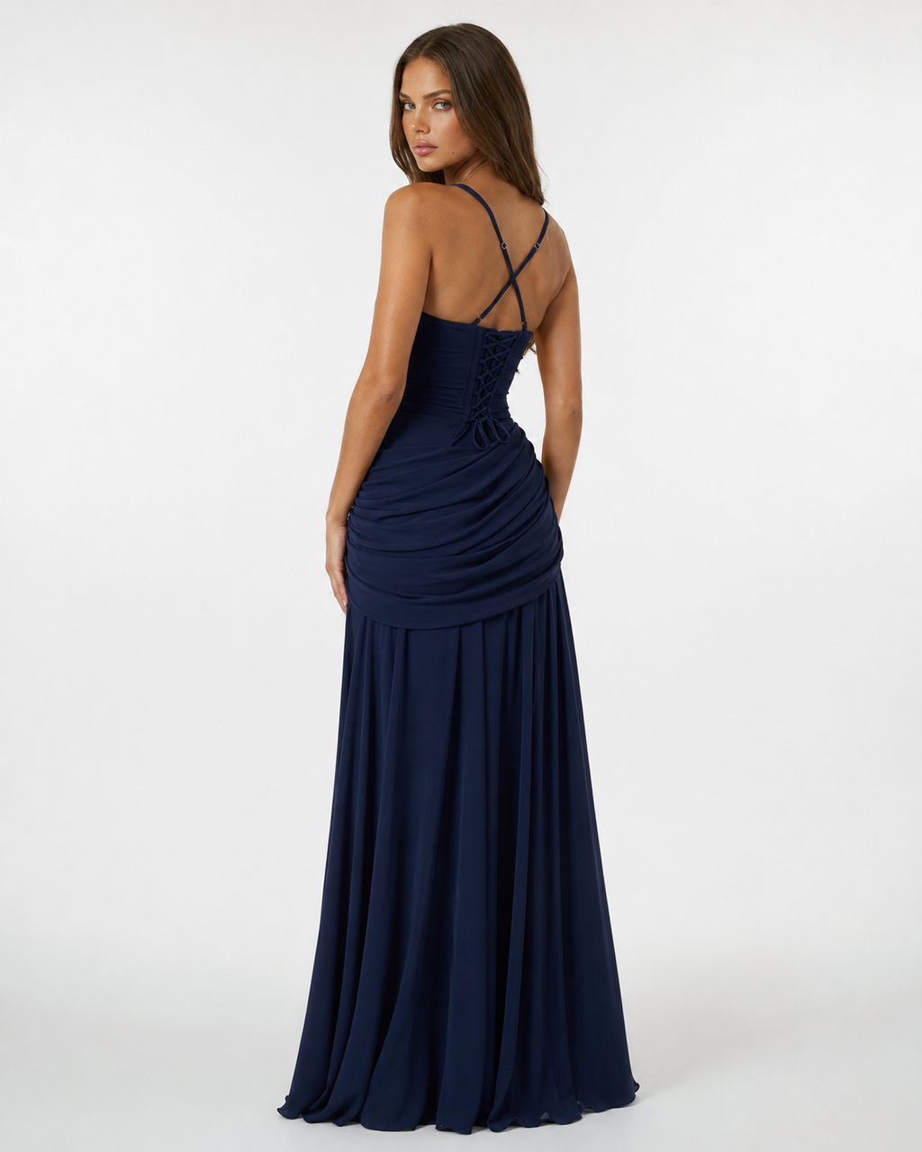 VALENTINA - Vestido largo drapeado™