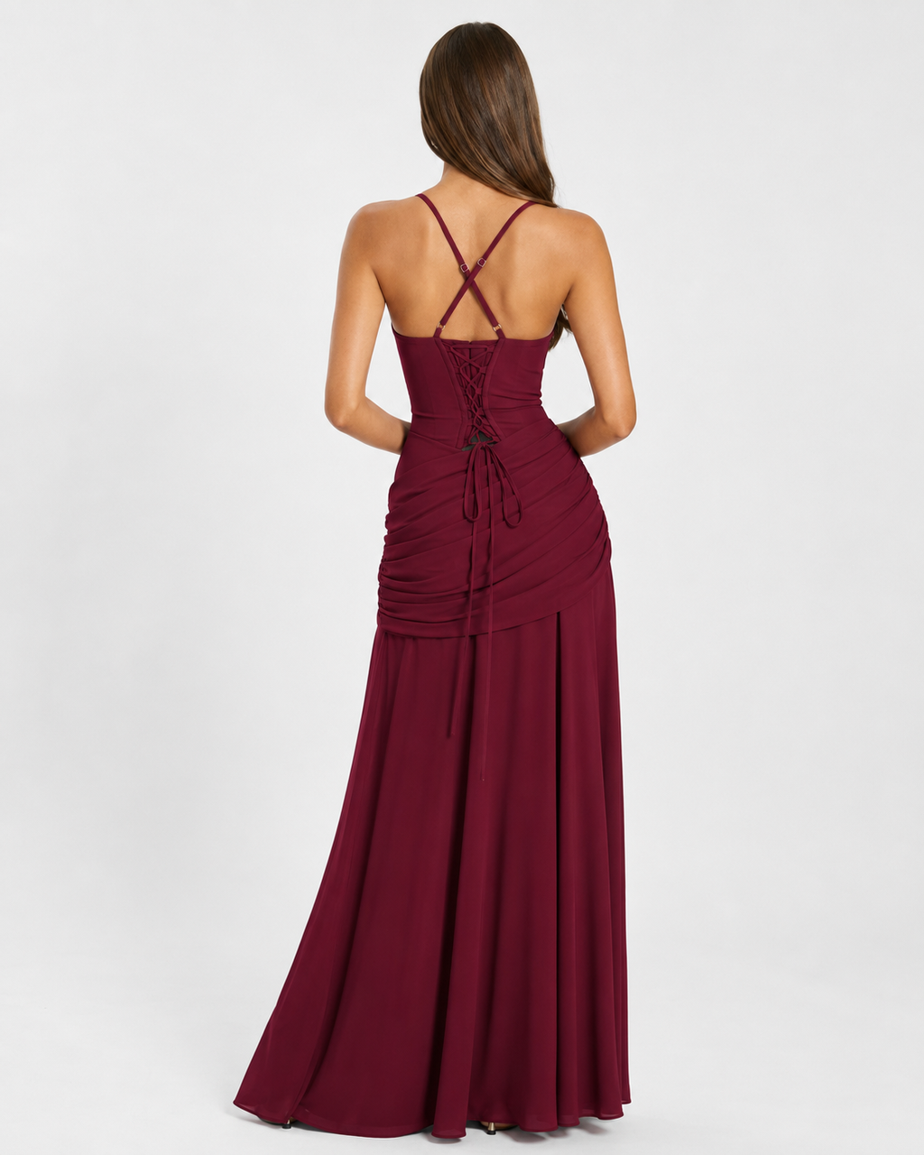 VALENTINA - Vestido largo drapeado™