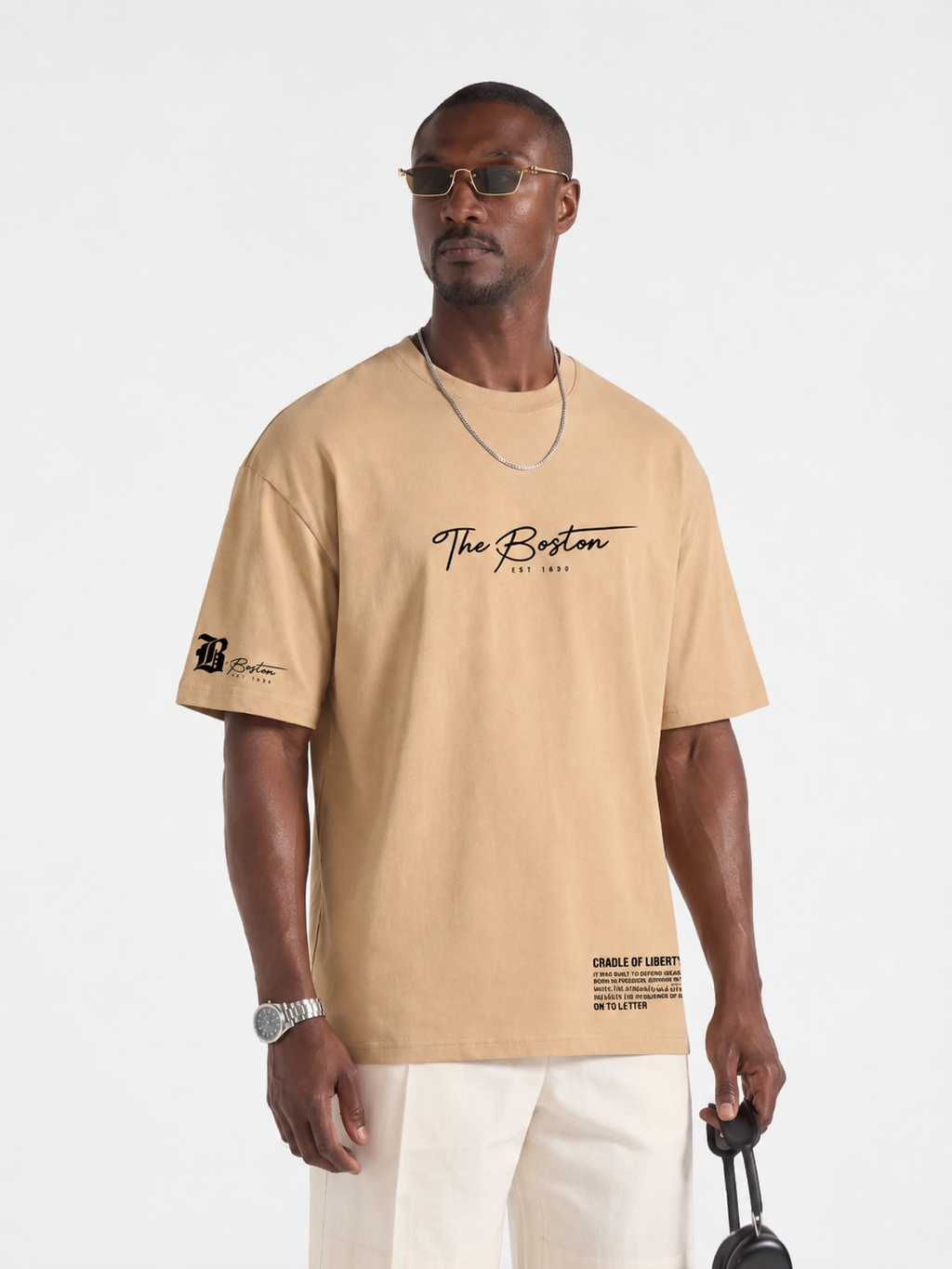 PATRICK-Camiseta Oversize Con Estampado Clásico