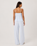 INÉS - Conjunto de pijama de tirantes fruncido y pantalón ancho palazzo™