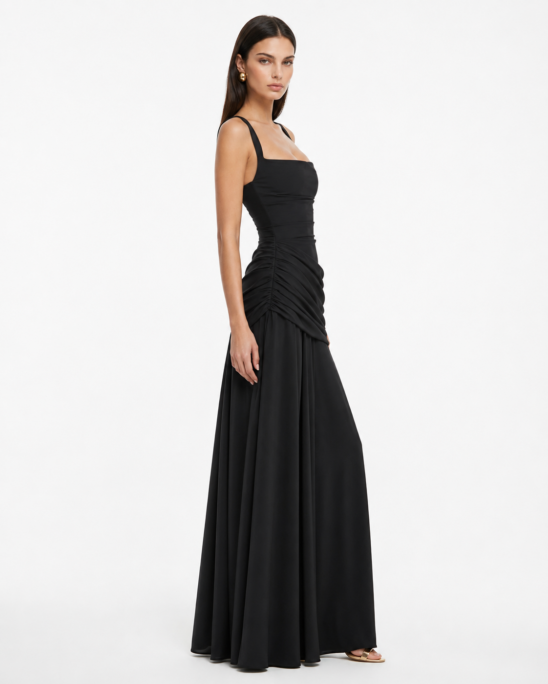 VALENTINA - Vestido largo drapeado™