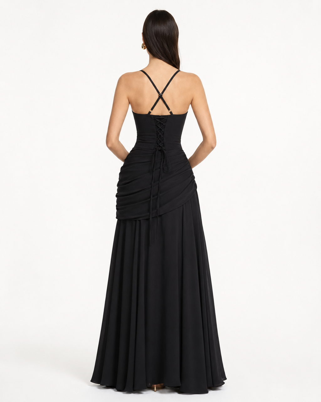 VALENTINA - Vestido largo drapeado™