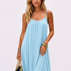 HELENA-Vestido largo fluido de verano