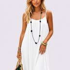HELENA-Vestido largo fluido de verano