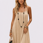 HELENA-Vestido largo fluido de verano