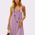 HELENA-Vestido largo fluido de verano