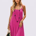 HELENA-Vestido largo fluido de verano