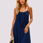 HELENA-Vestido largo fluido de verano