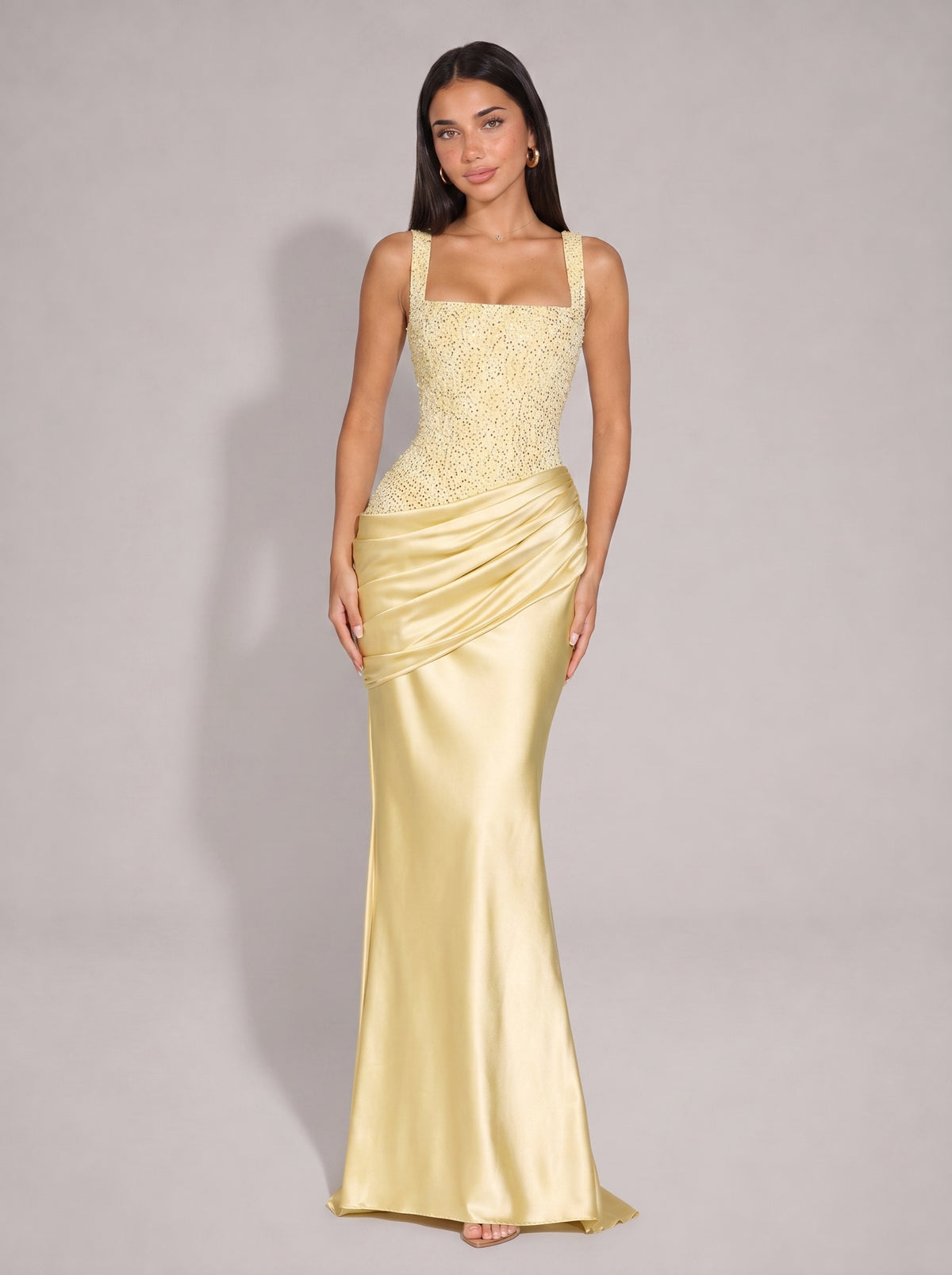 ALEXANDRIA - Vestido largo satén™