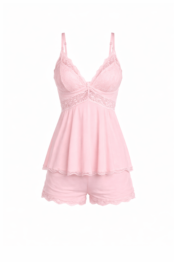 LEIRE|Conjunto de encaje de medianoche