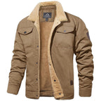 JAIME - Chaqueta campera de lona acolchada con forro de borreguillo™