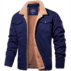 JAIME - Chaqueta campera de lona acolchada con forro de borreguillo™