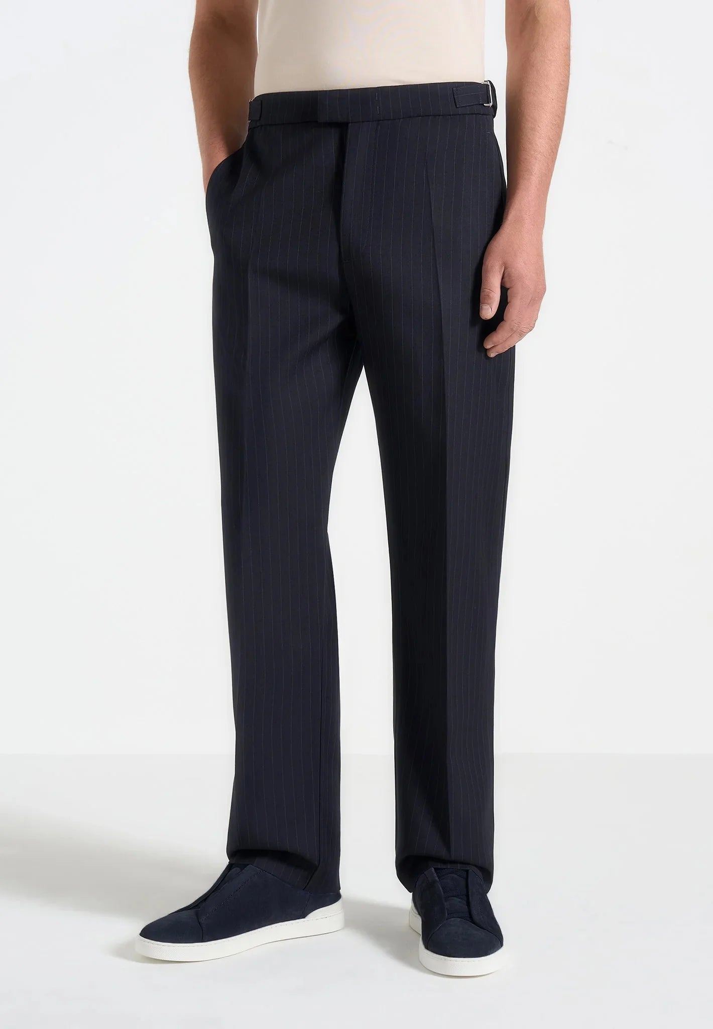 CHRISTIAN-Pantalón con Pinzas y Ajustadores Laterales™