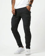 HUGO - Pantalones cargo elásticos de corte slim fit™