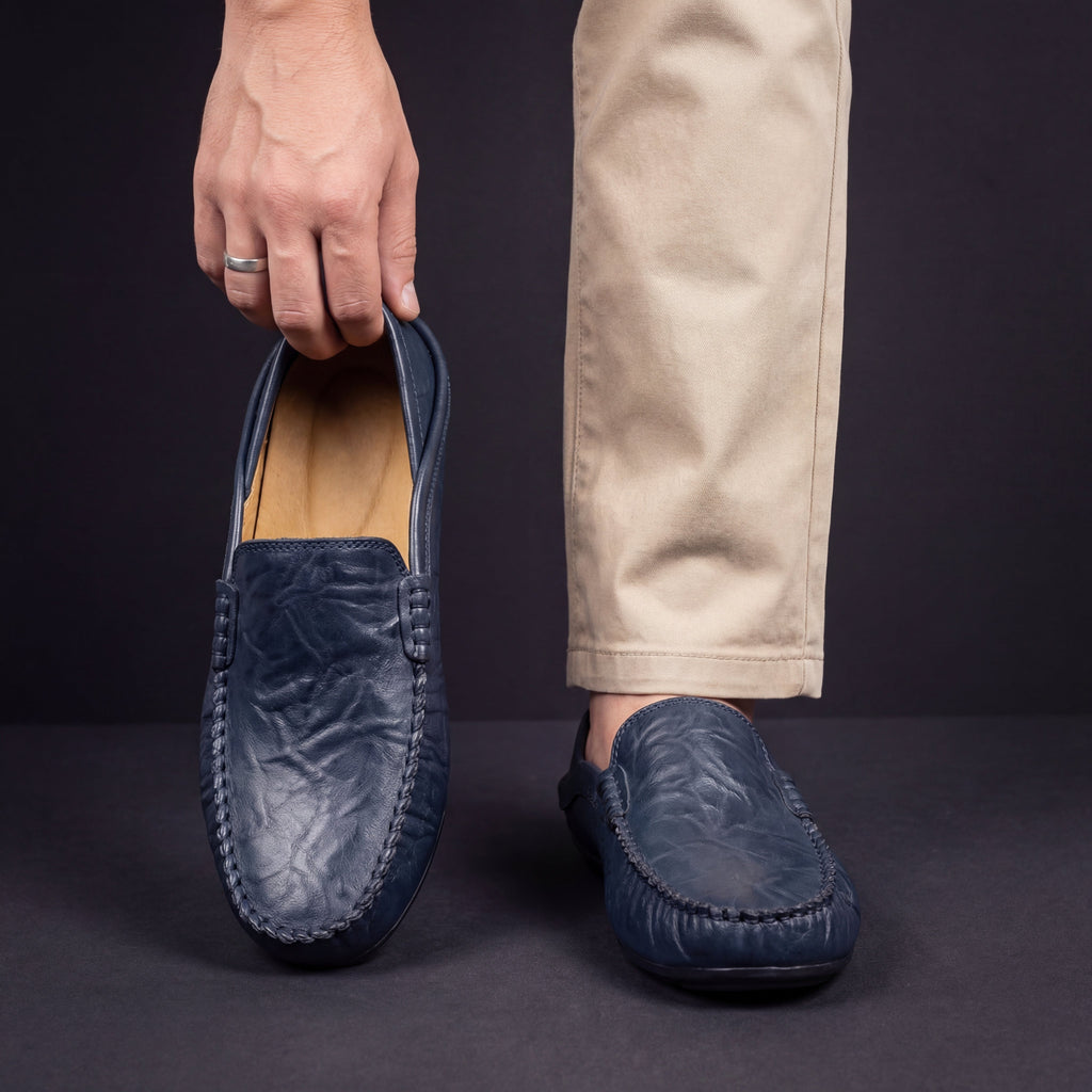 PELAYO - Mocasines de piel suave con textura artesanal y diseño ultra flexible™