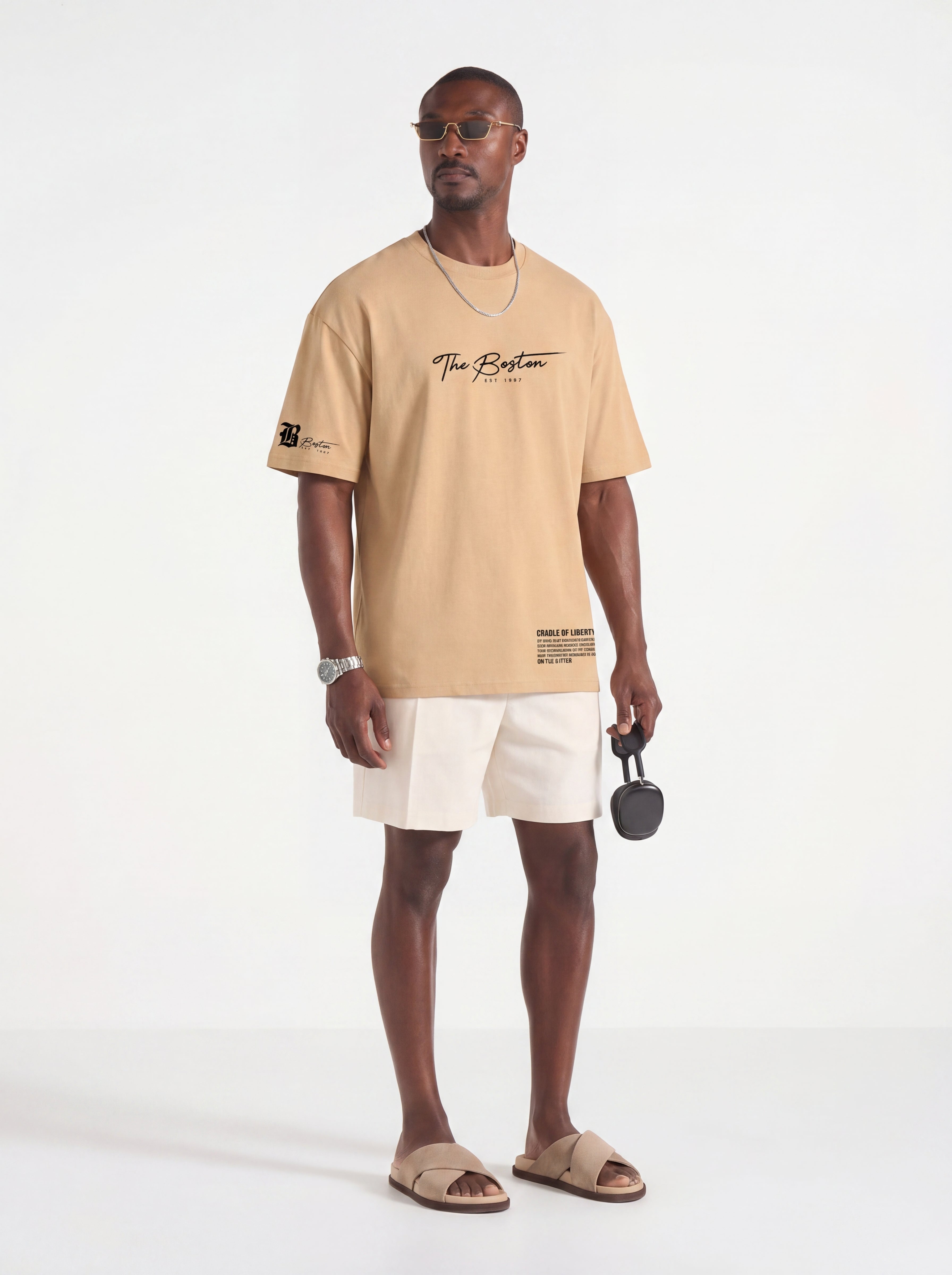PATRICK-Camiseta Oversize Con Estampado Clásico
