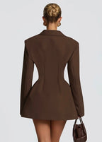 MÓNICA - Minivestido blazer cruzado de sastrería™