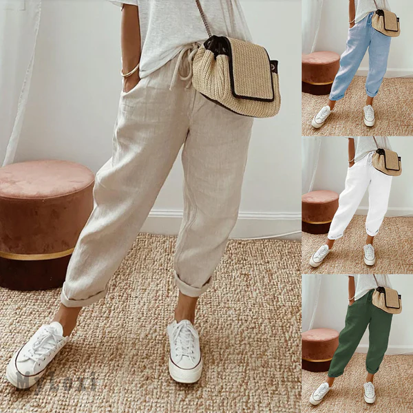 ⏳Limitiertes 50 % Rabatt⏰Lässige Baumwoll- und Leinenhosen für Damen👖