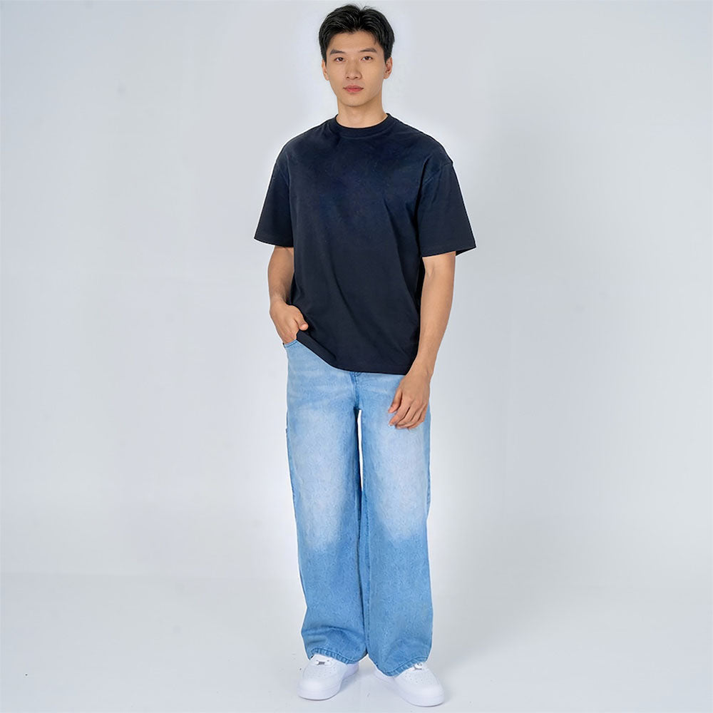 Kami - Pantalon denim baggy japonais