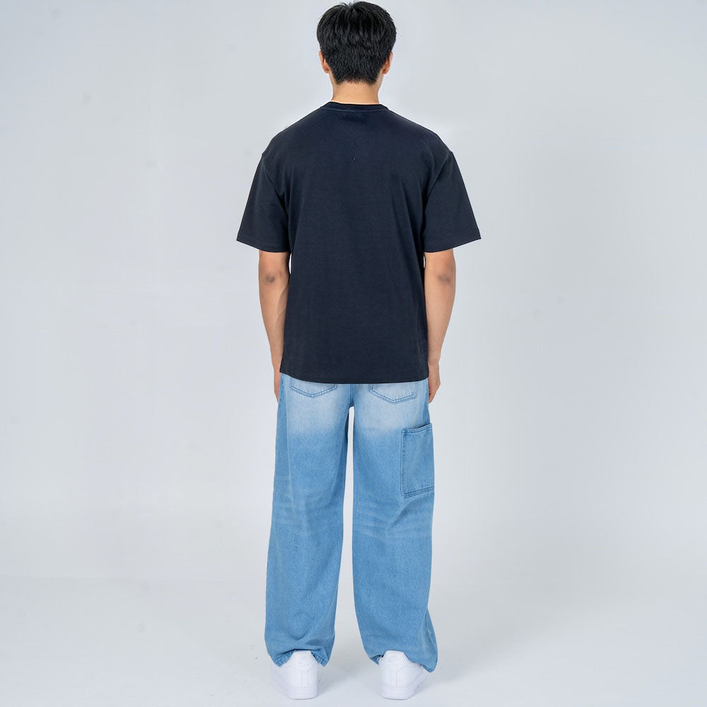 Kami - Pantalon denim baggy japonais