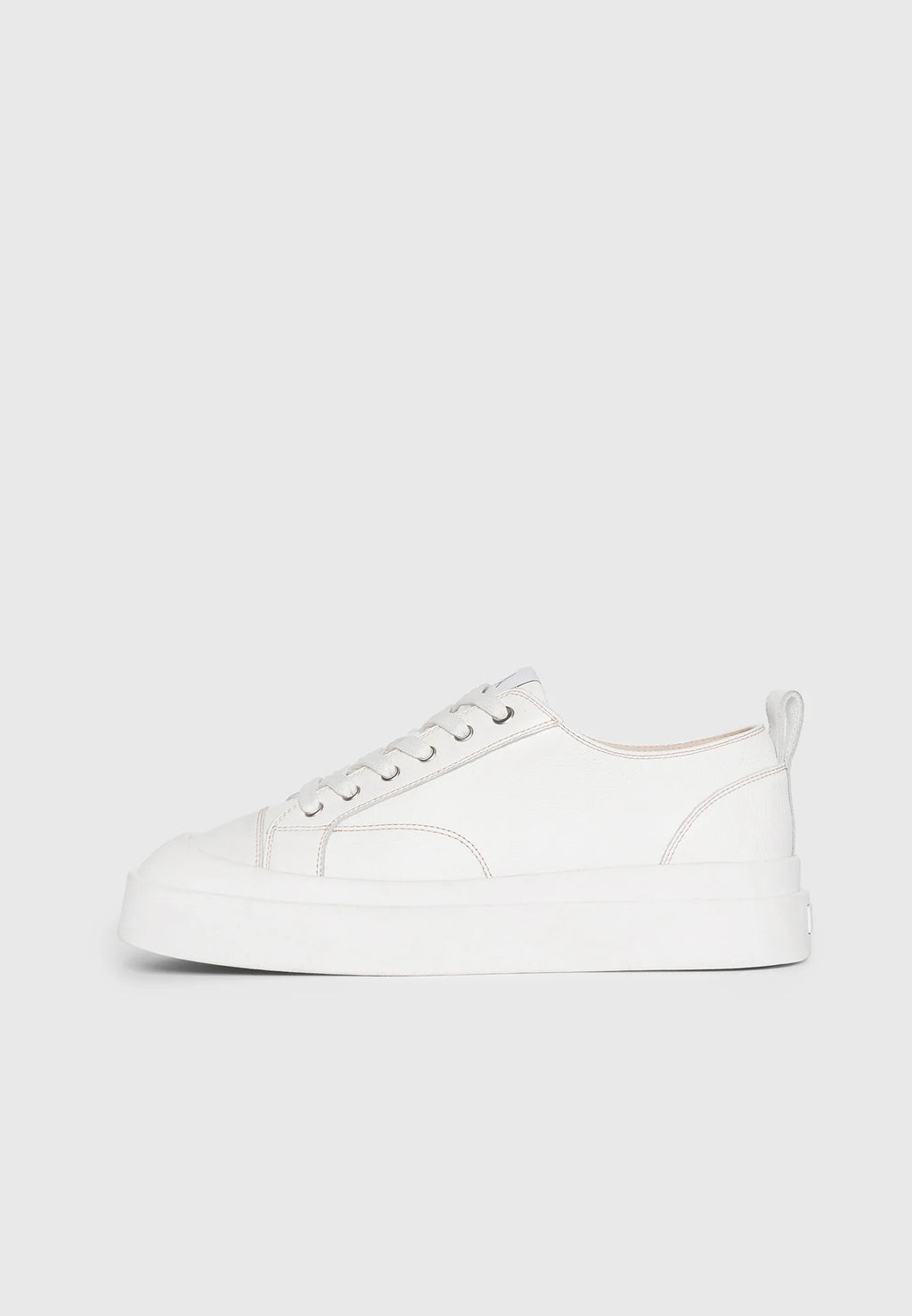 GUZMÁN-Zapatillas de cuero con punto de contraste ™