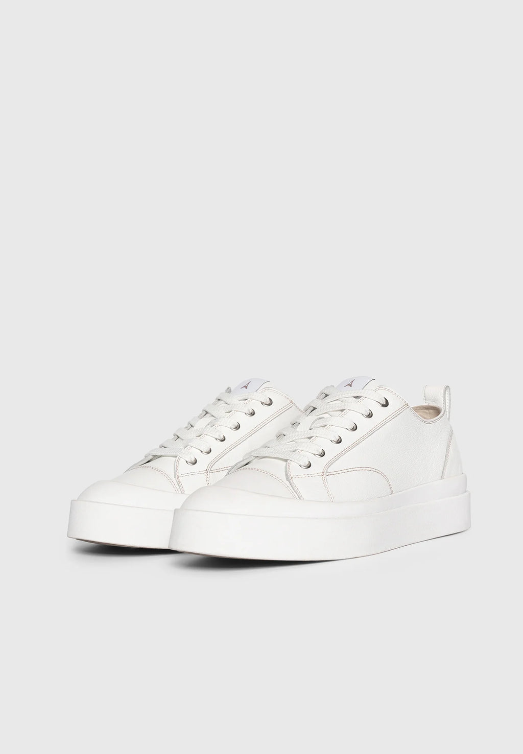 GUZMÁN-Zapatillas de cuero con punto de contraste ™