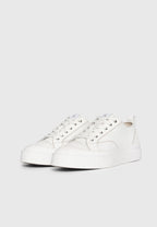 GUZMÁN-Zapatillas de cuero con punto de contraste ™