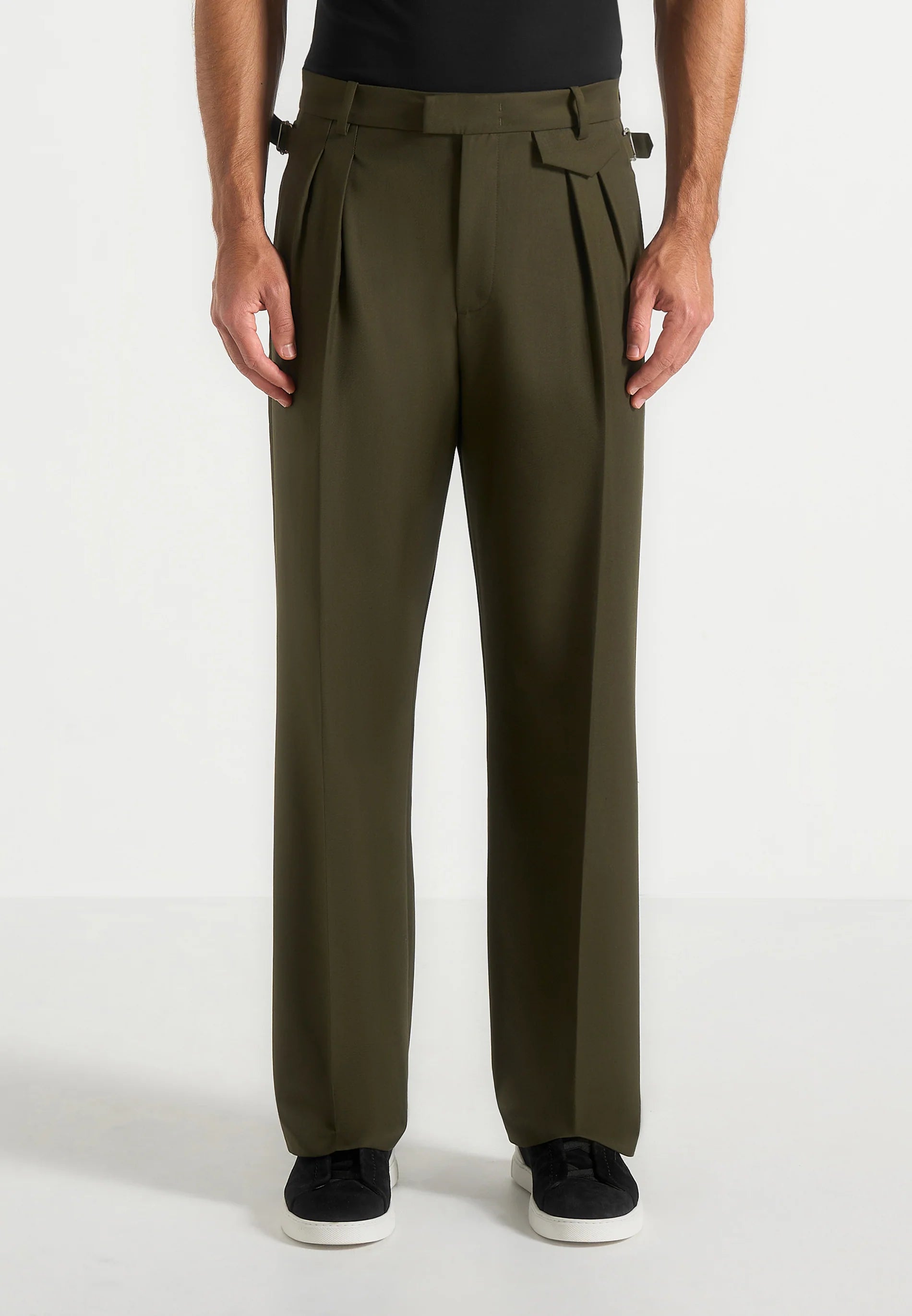 XAVI-Pantalón Premium de Corte Amplio con Pinzas™