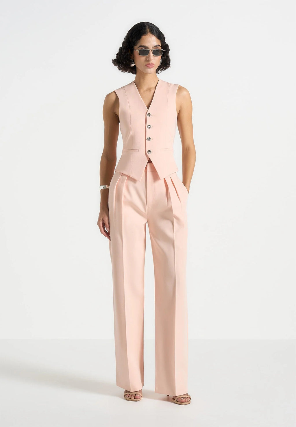 JULIA-Pantalón plisado elegante