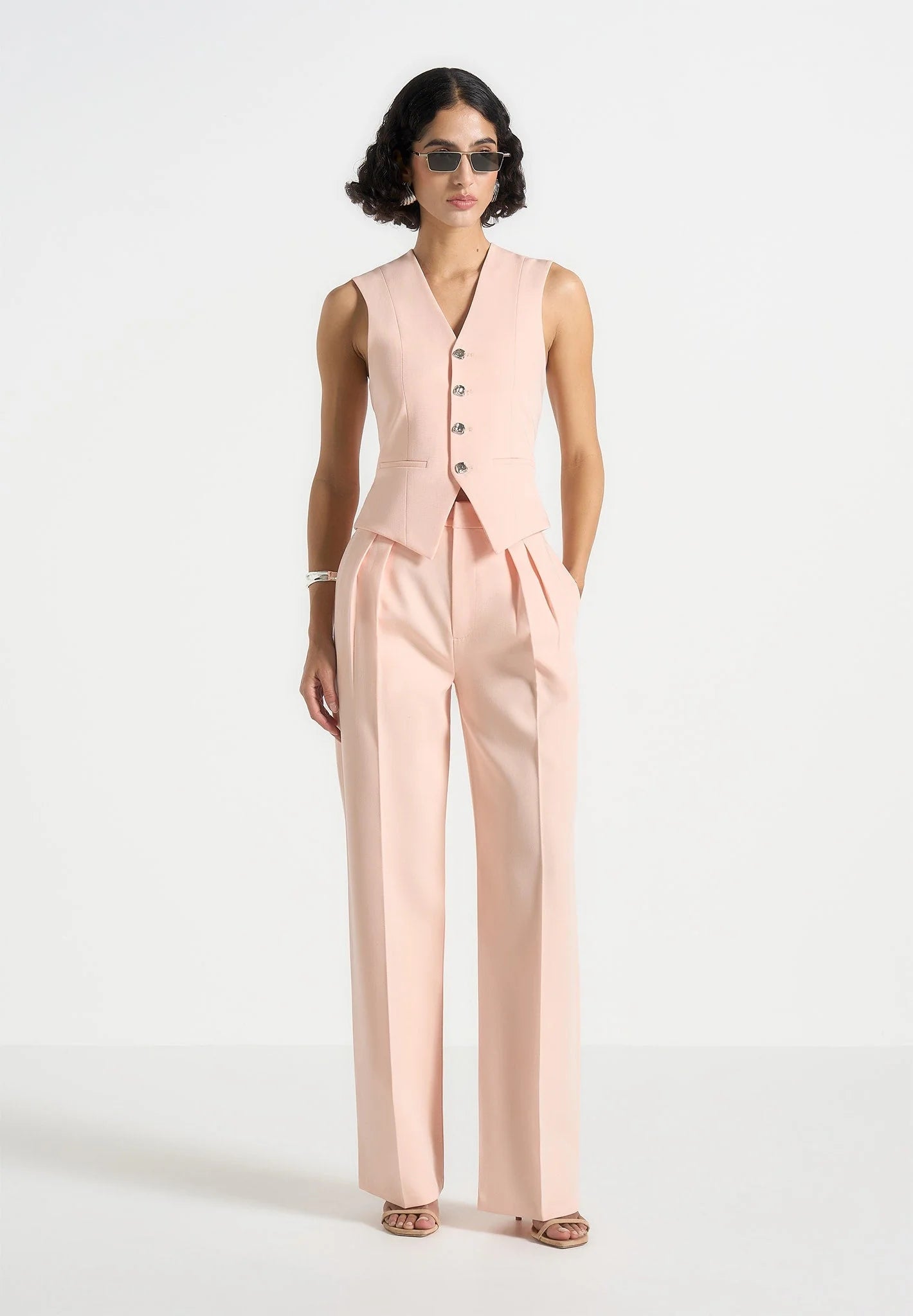 JULIA-Pantalón plisado elegante