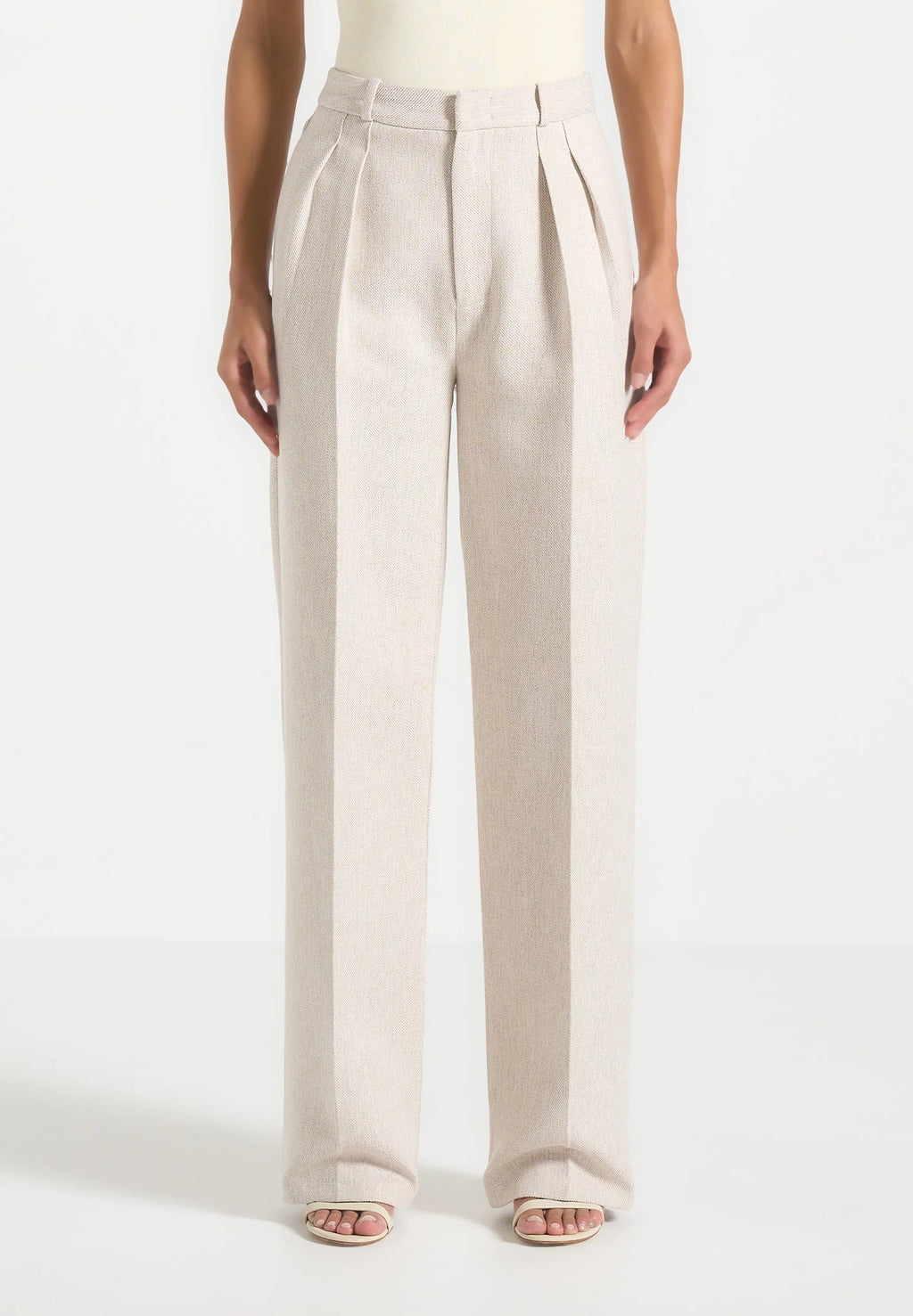 JULIA-Pantalón plisado elegante