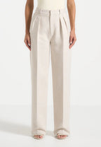 JULIA-Pantalón plisado elegante