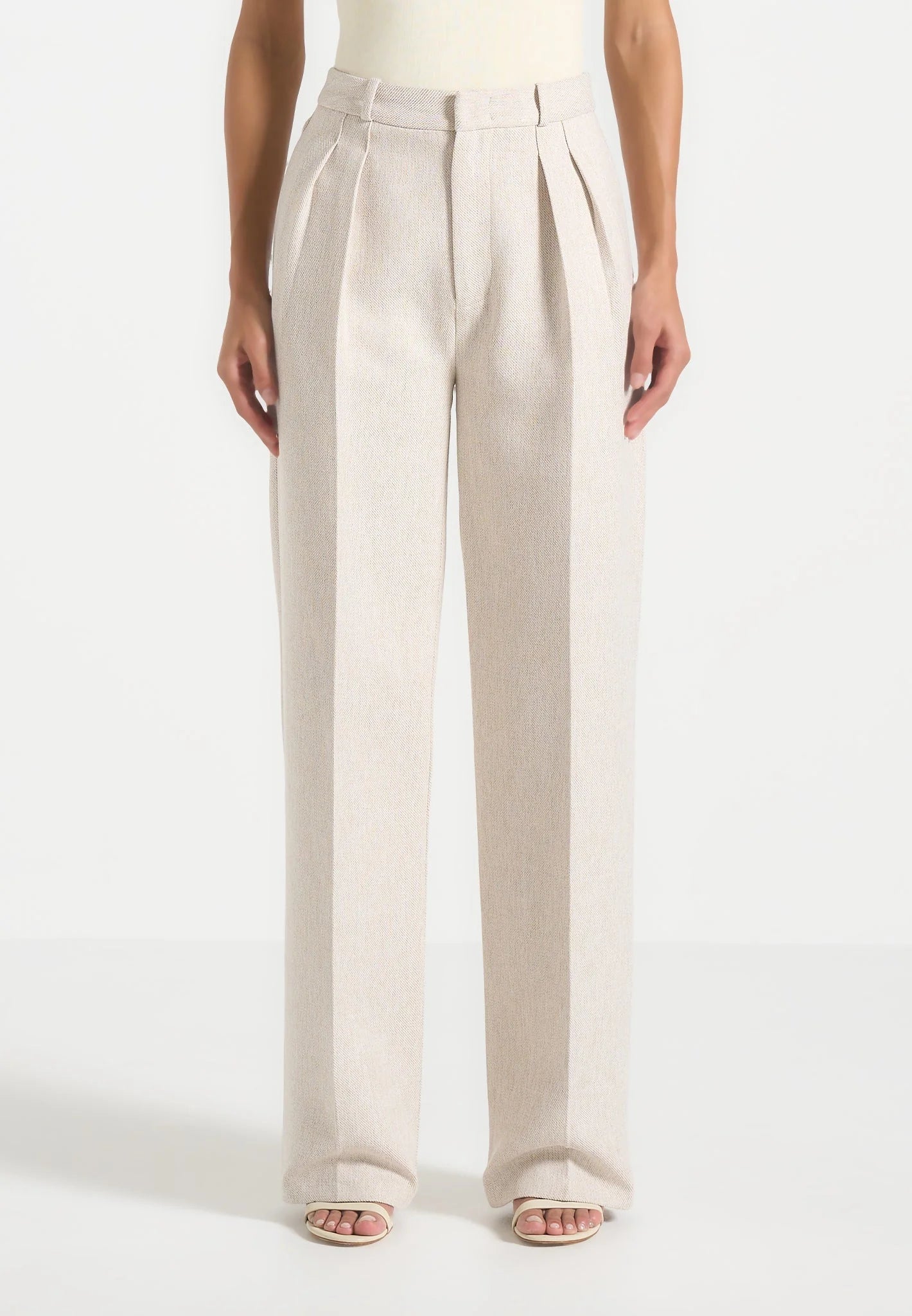 JULIA-Pantalón plisado elegante