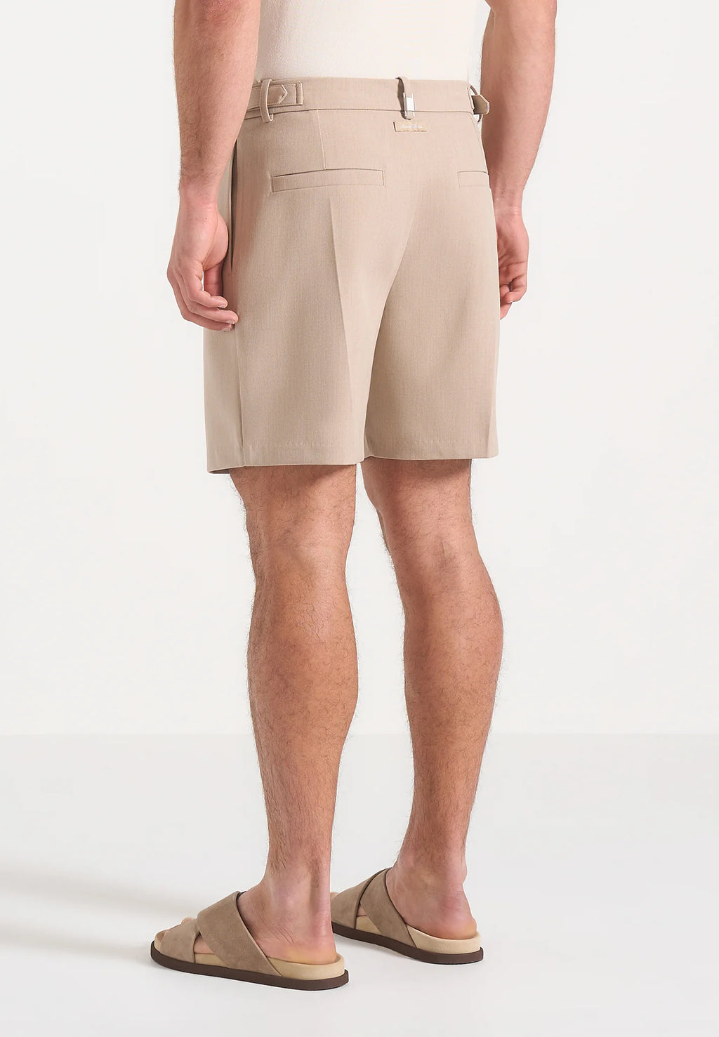 MIGUEL-Bermuda Tailored Premium con Pinzas y Ajustadores Laterales