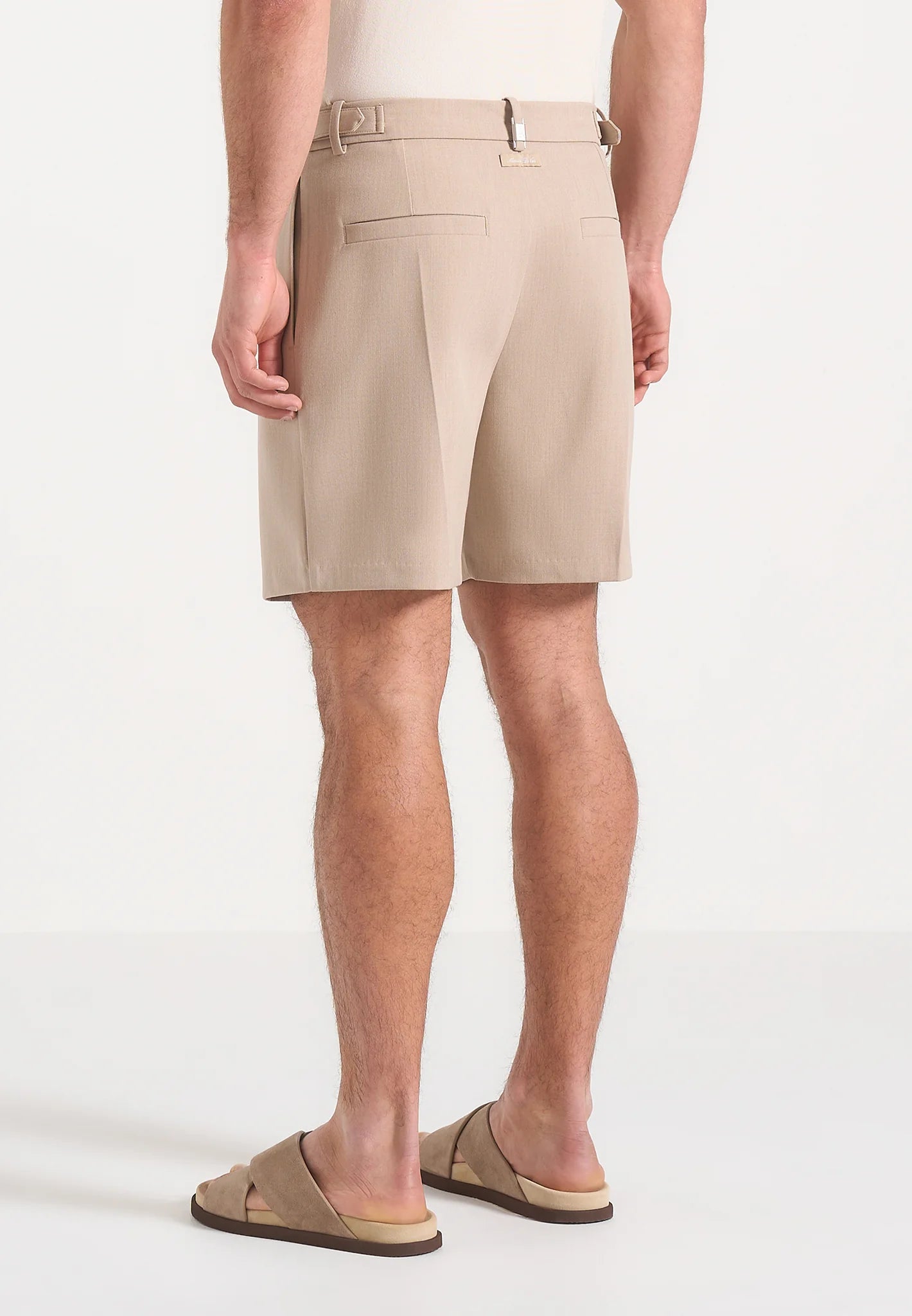 MIGUEL-Bermuda Tailored Premium con Pinzas y Ajustadores Laterales
