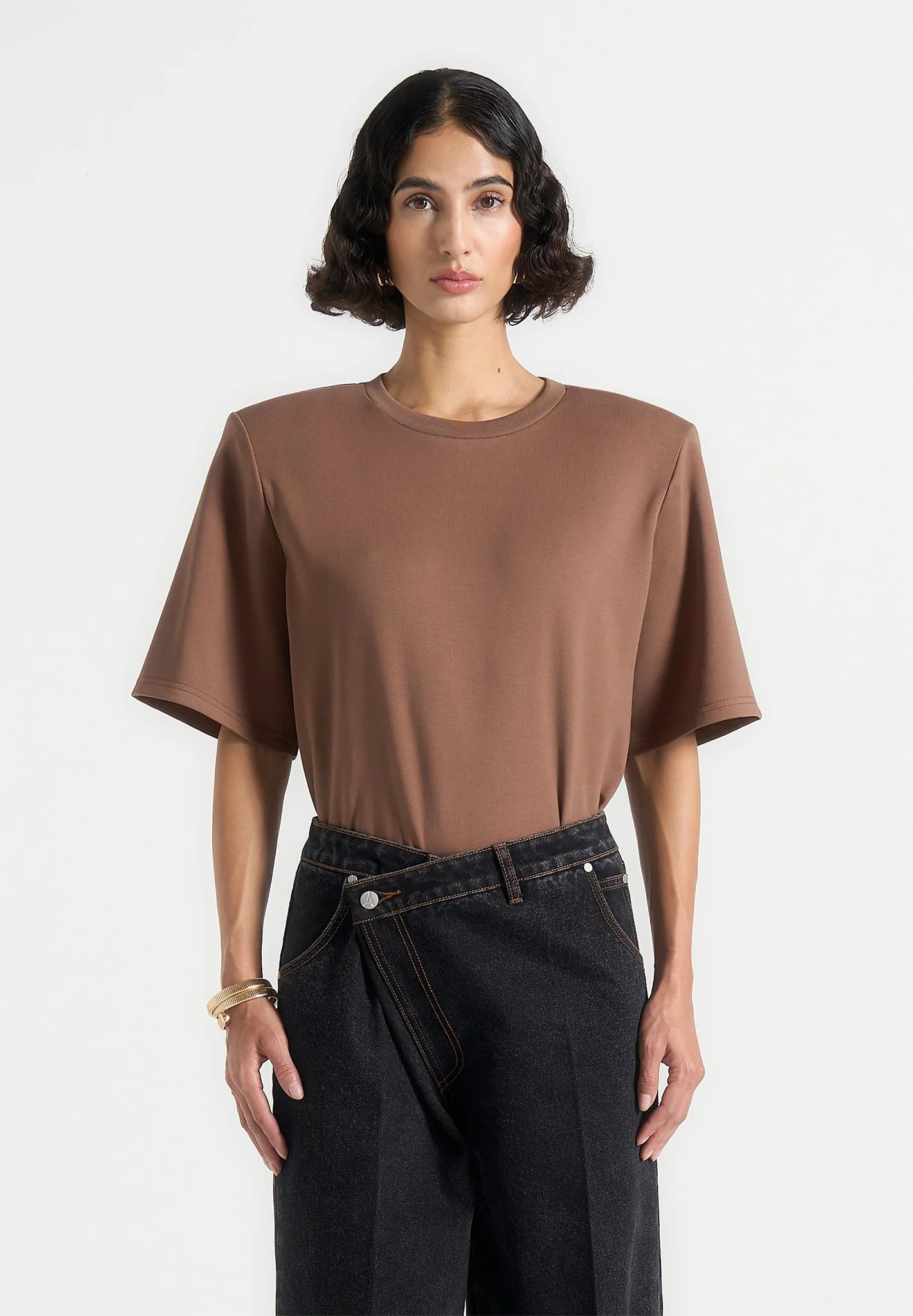ALBA-Camiseta De Mangas  Anchas