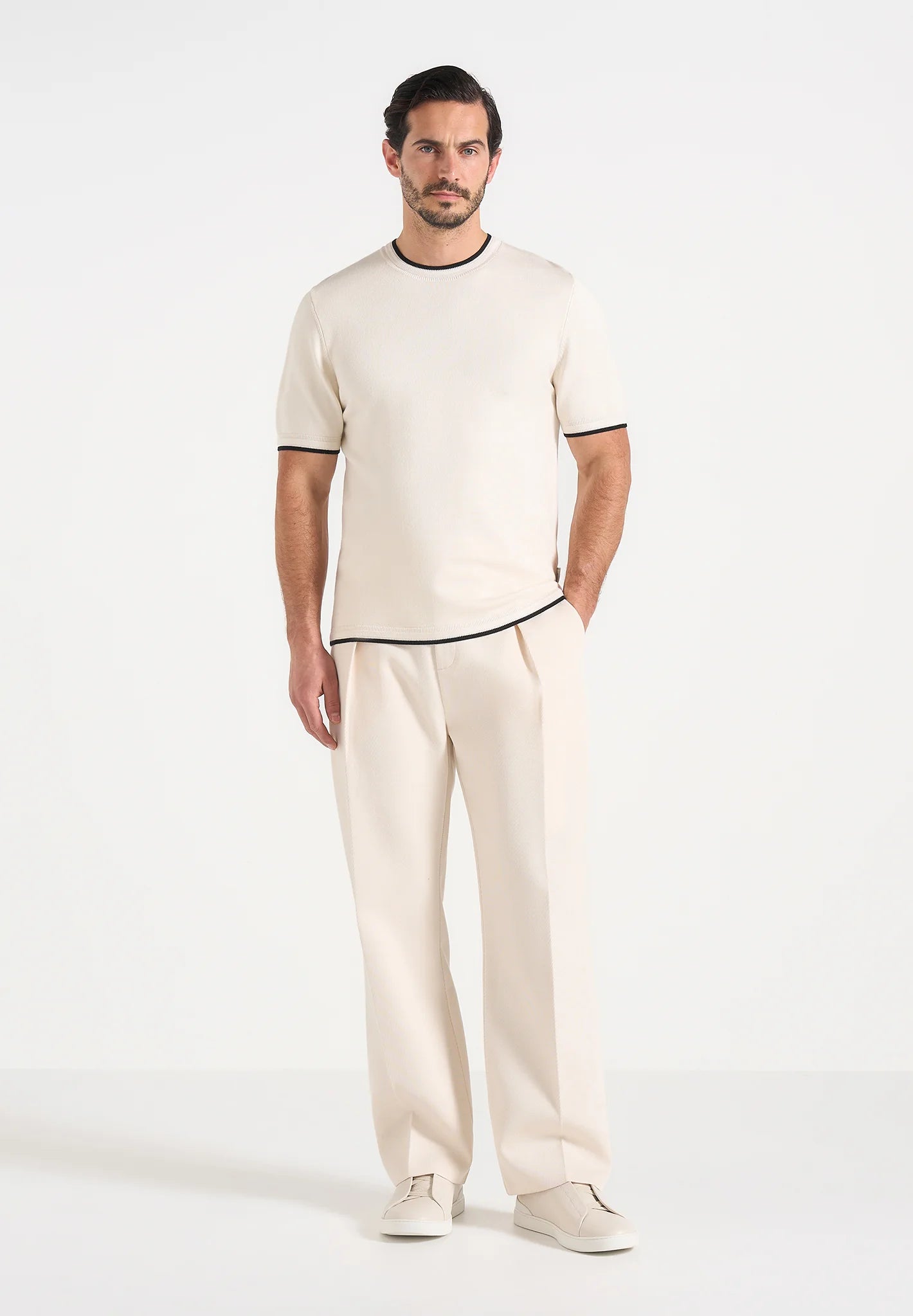 XAVI-Pantalón Premium de Corte Amplio con Pinzas™