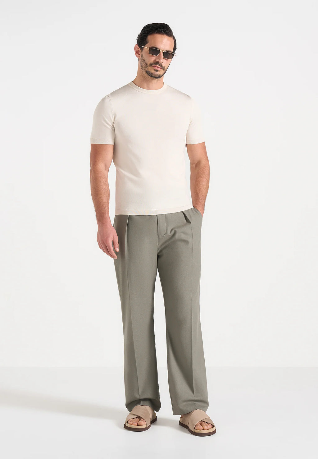 XAVI-Pantalón Premium de Corte Amplio con Pinzas™