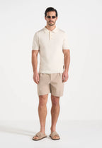 MIGUEL-Bermuda Tailored Premium con Pinzas y Ajustadores Laterales