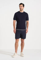 MIGUEL-Bermuda Tailored Premium con Pinzas y Ajustadores Laterales