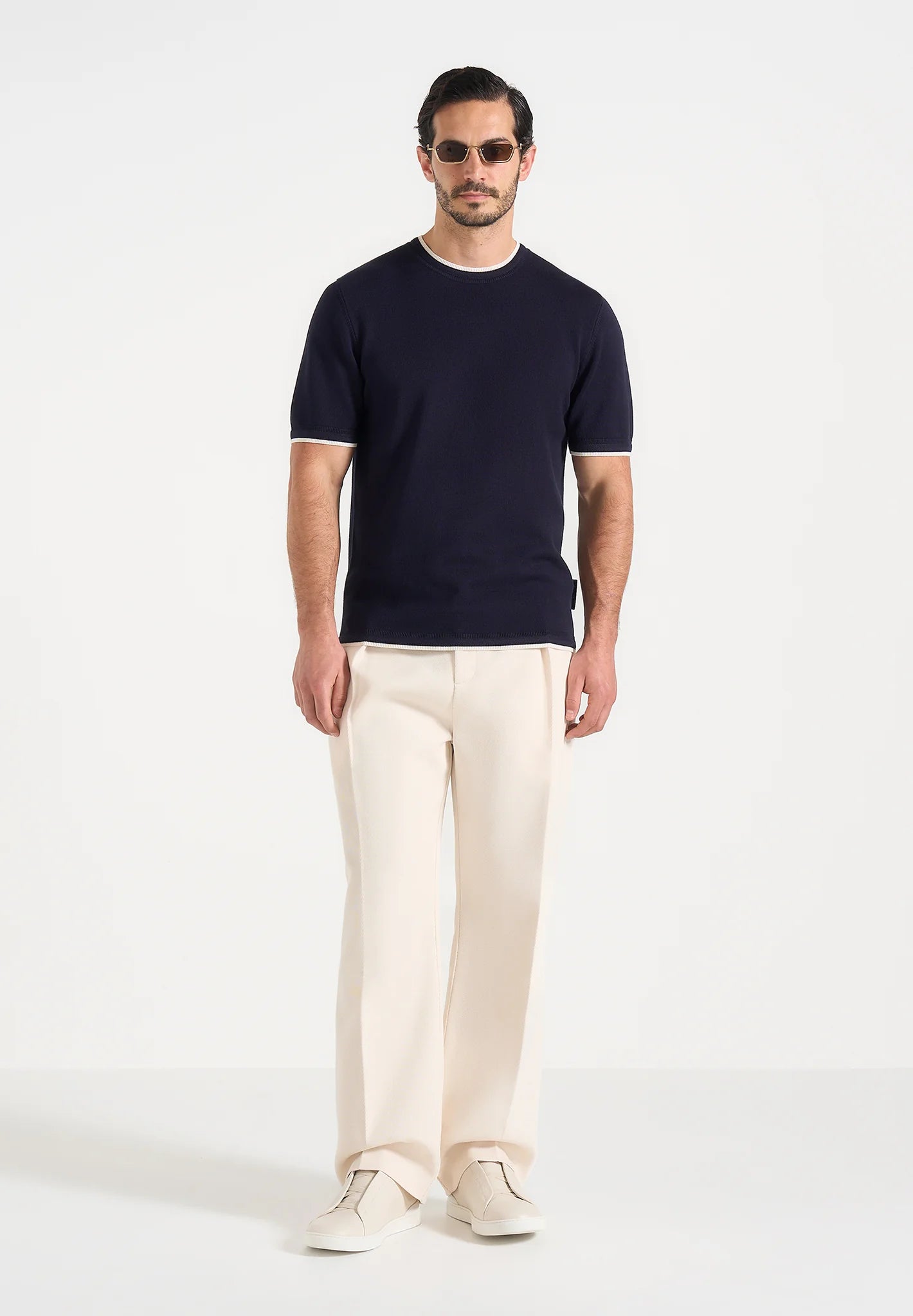 ULISES-Camiseta de Punto Contrastado