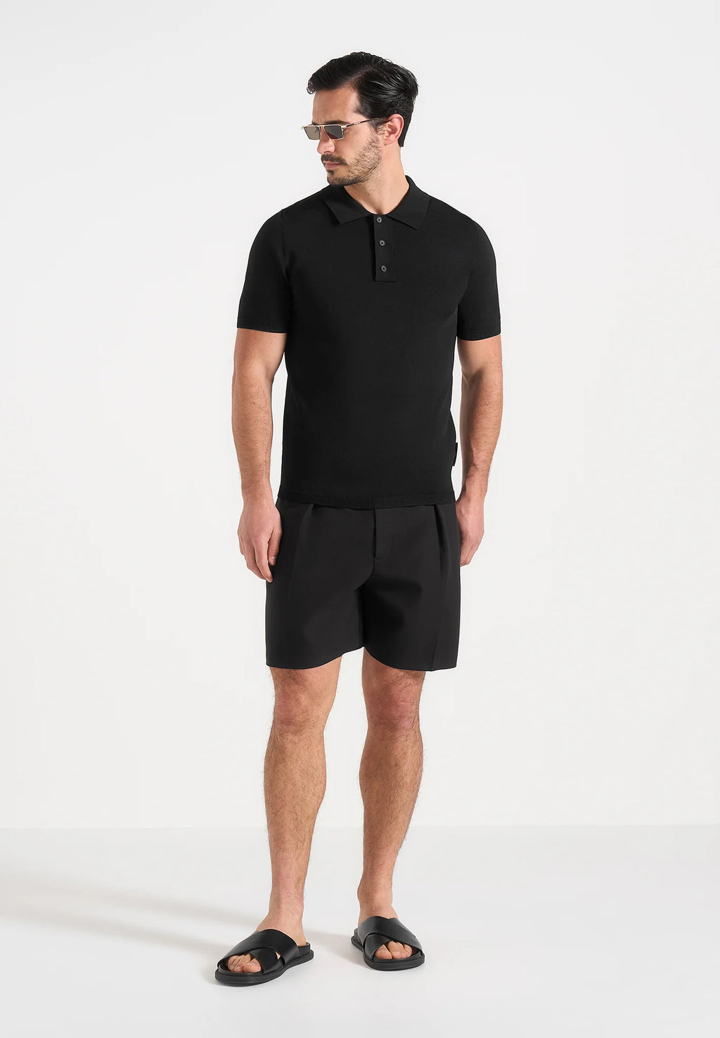MIGUEL-Bermuda Tailored Premium con Pinzas y Ajustadores Laterales